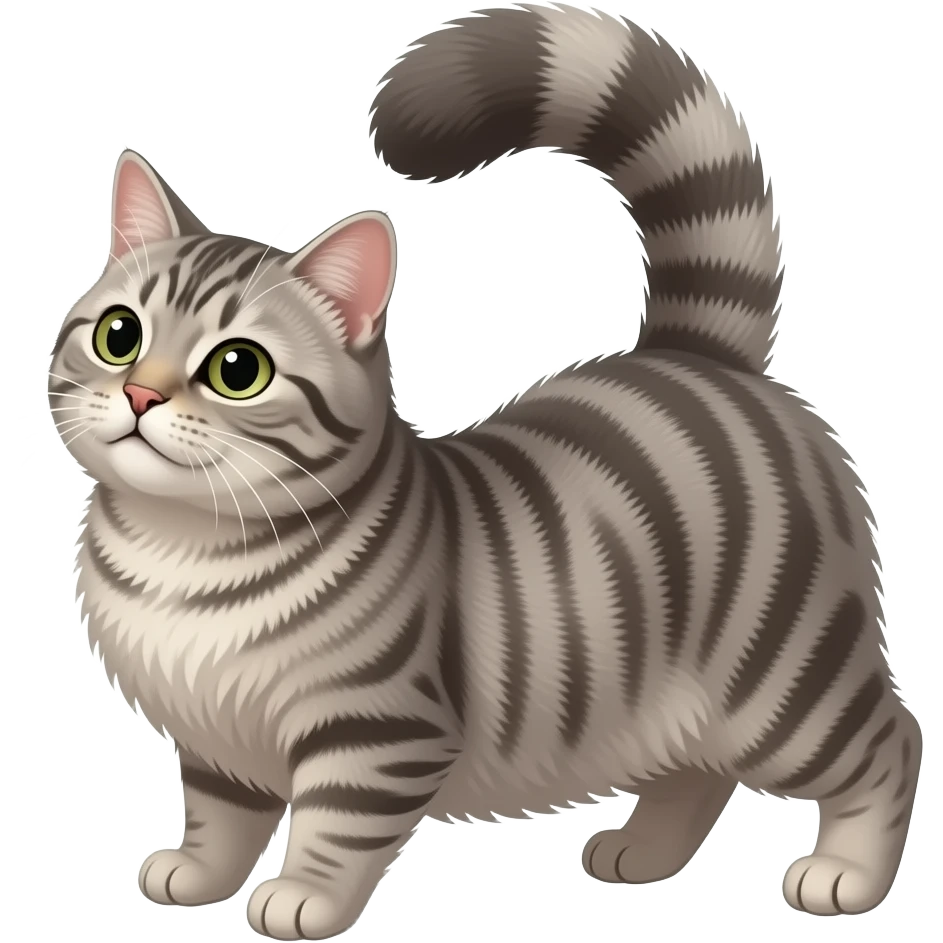 cat stretching with bum in air and back arched emoji