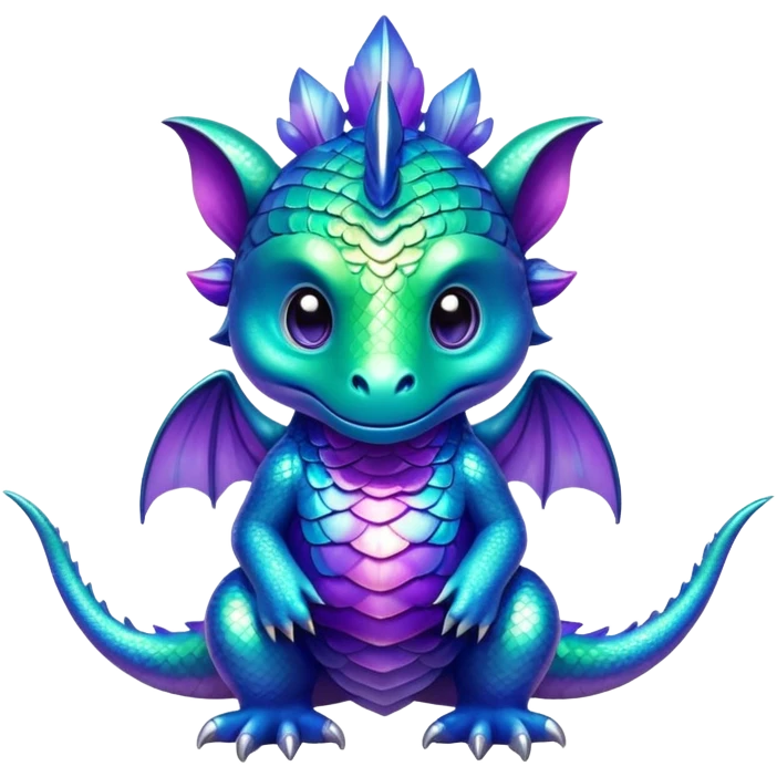 Shiny epic green blue and purple animal-fakemon-creature emoji