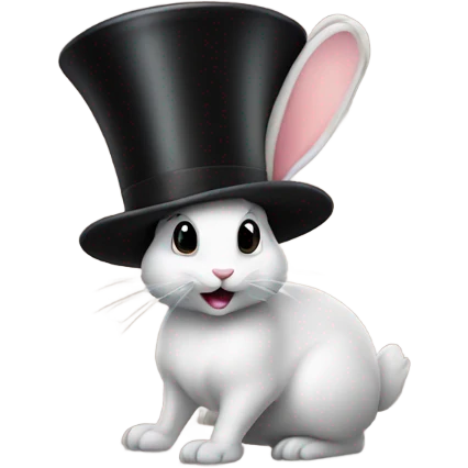 Rabbit in hat  emoji