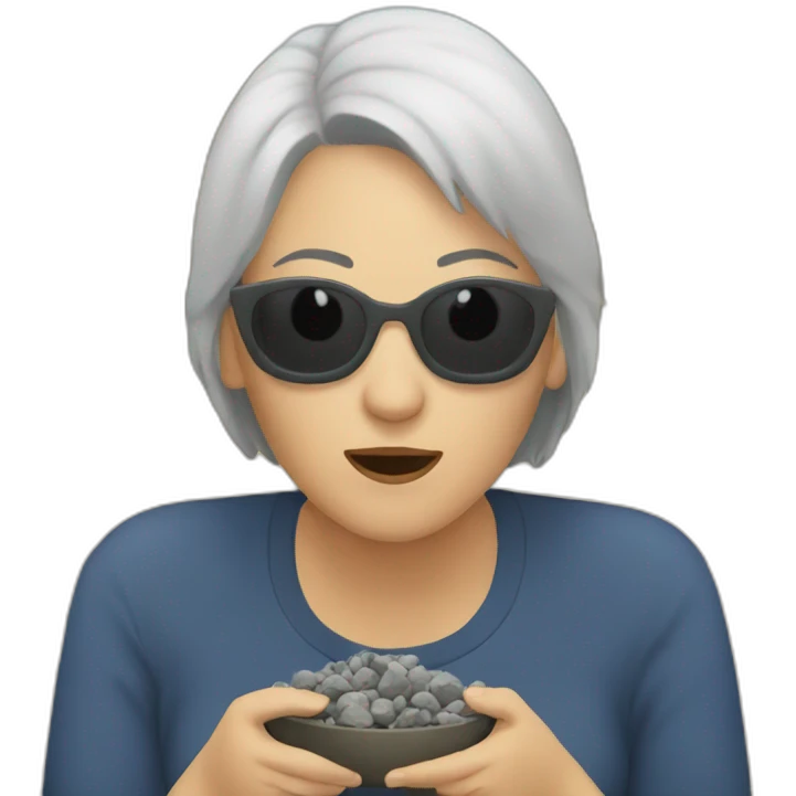 Your mum eating rocks emoji