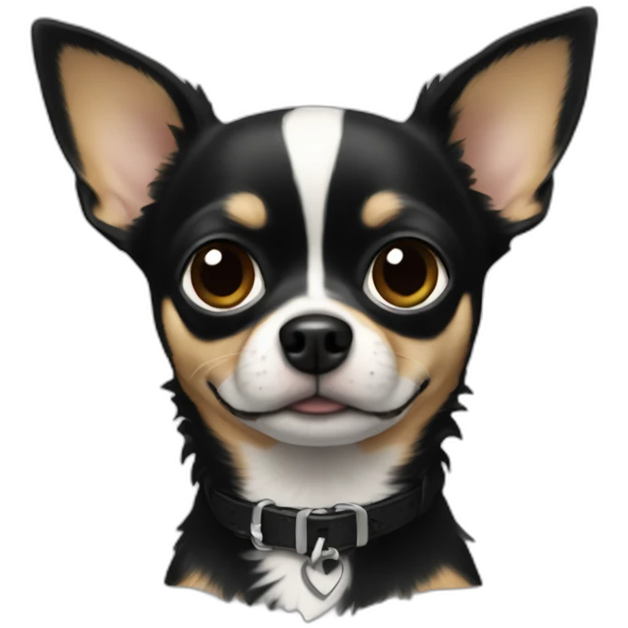 Chihuahua noir emoji