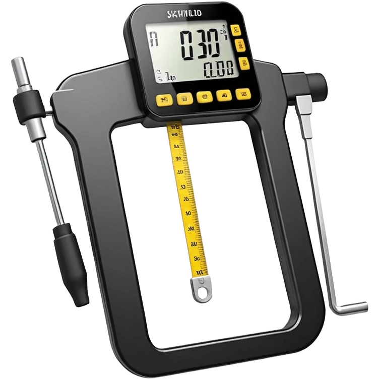 Skinfold caliper (plicometer)
Professional scale
Bioimpedance scale (BIA analyzer)
Stadiometer
Measuring tape
Anthropometric tape
Anthropometric calipers
Food scale
Body composition analyzer
Height rod
Flexible measuring ruler emoji