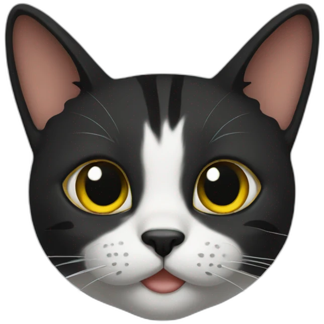 Black-luckycat emoji