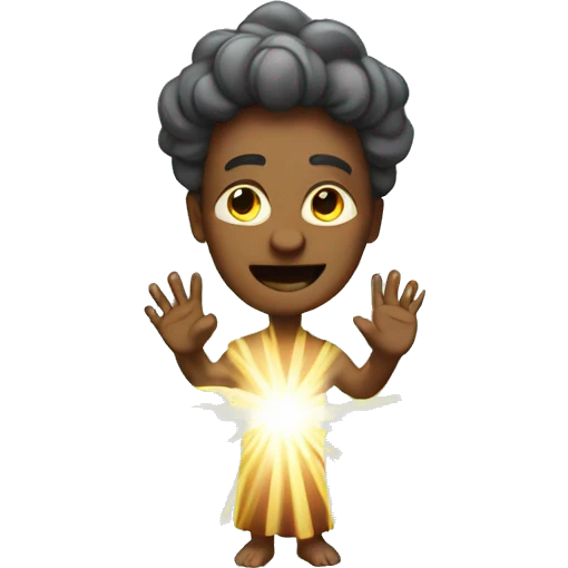 God with light rays coming out  emoji
