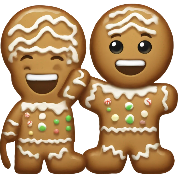 New Year's gingerbread emoji