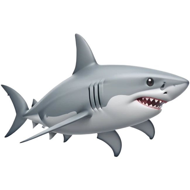shark with legs walking, simple pose emoji