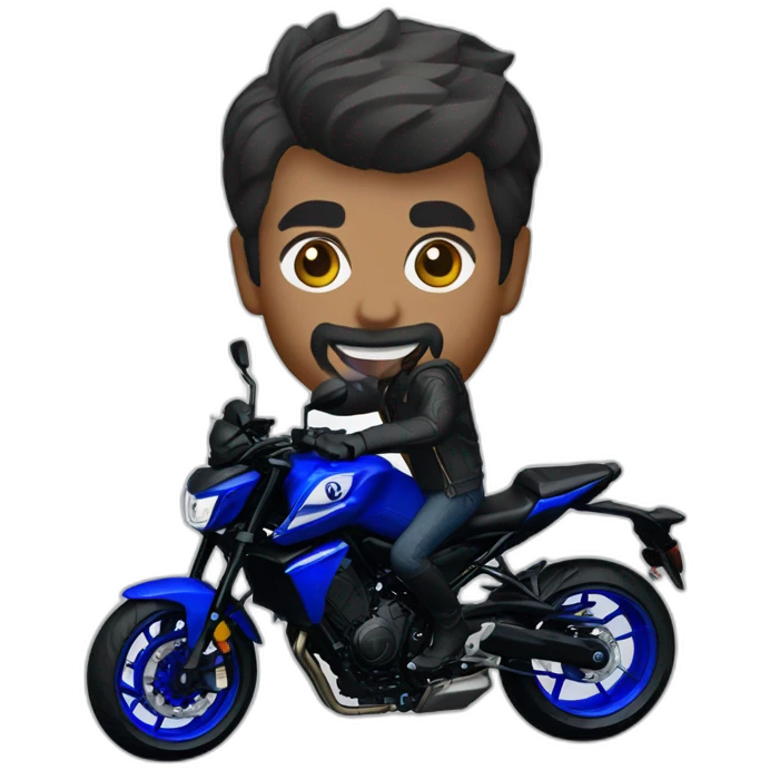 yamaha mt07 blue 2021 emoji
