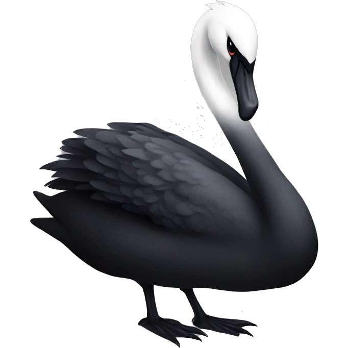 goth swan  emoji