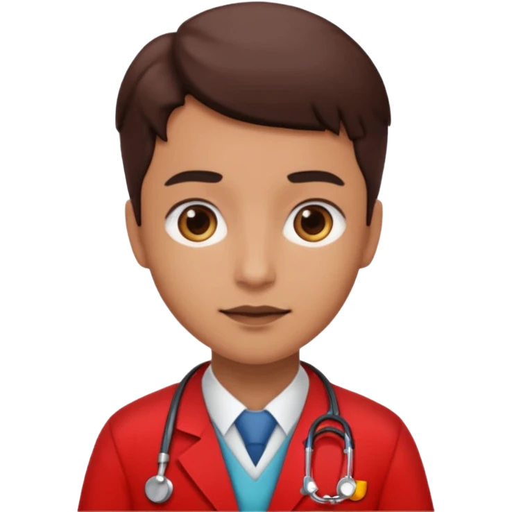 doctor with red uniform emoji