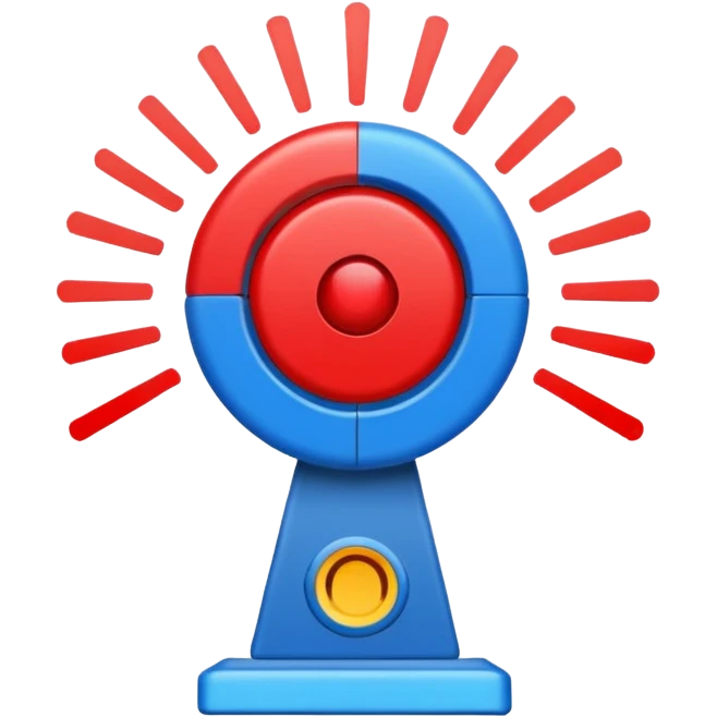  boom signal blue (#00A3E0) and red (#F9423A) emoji
