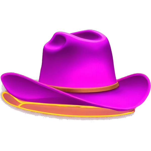 neon cowboy hat emoji