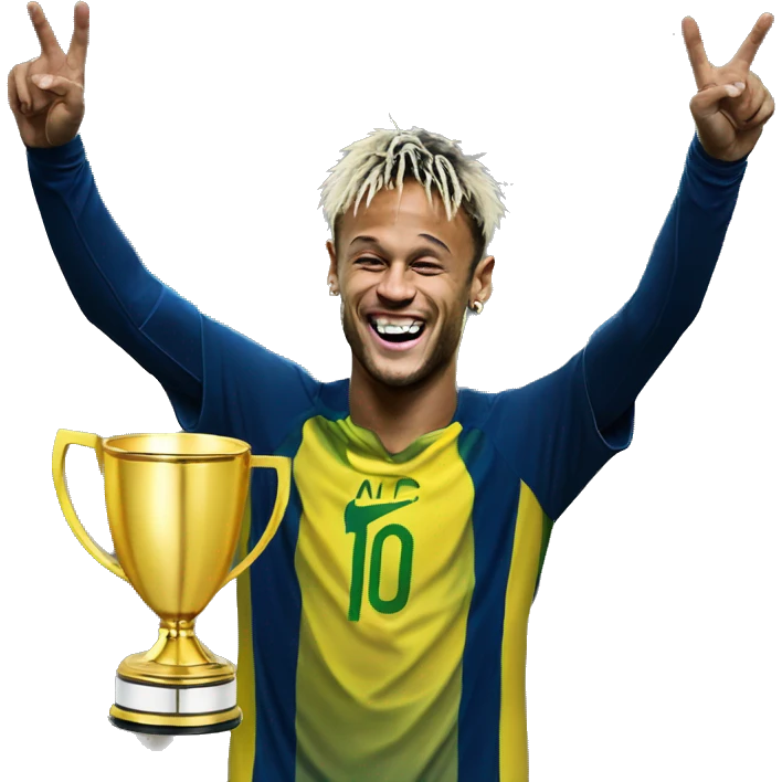 Neymar jr with wirld cup  emoji