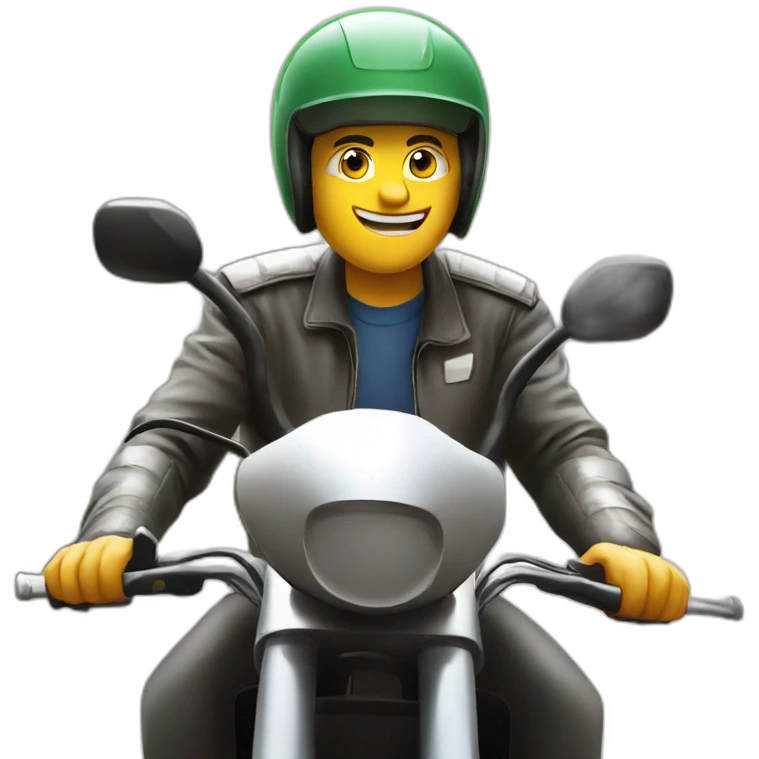 Delivery en moto emoji