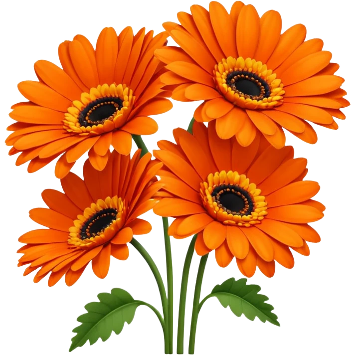 3 flower gerbera  emoji