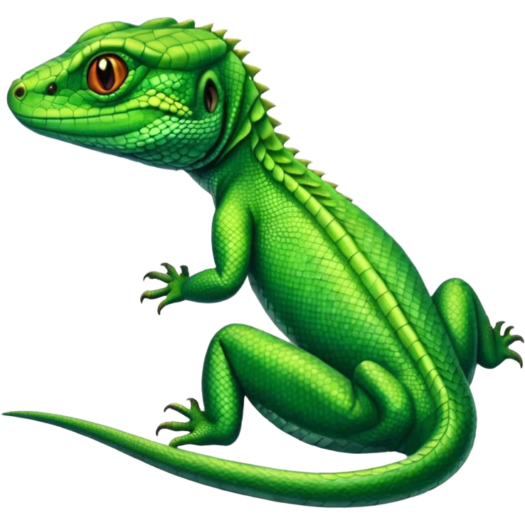 green lizard reptile emoji