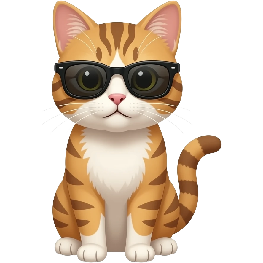 Cat wearing sunglasses emoji