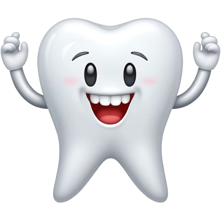 white tooth dancing  emoji