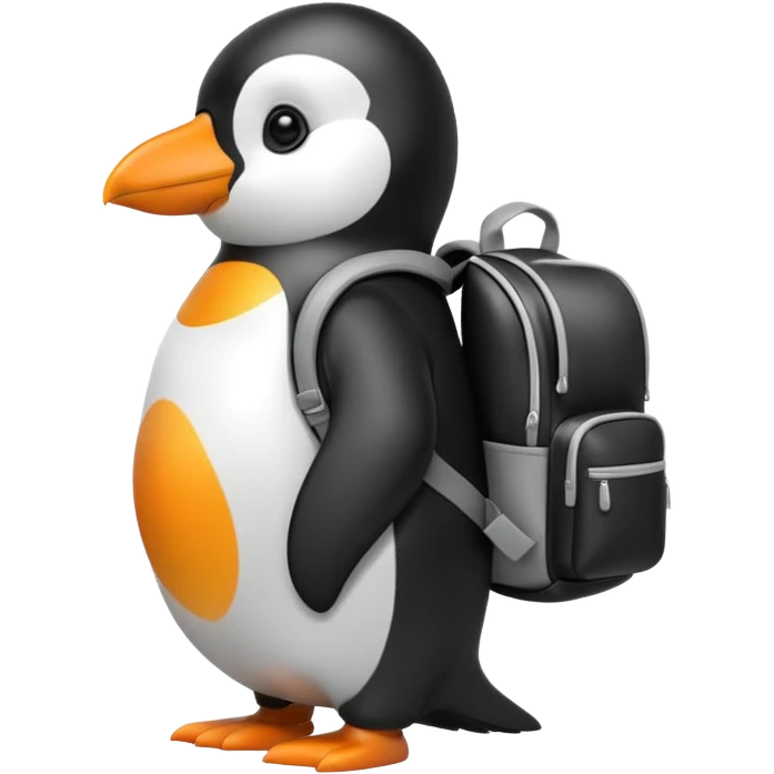 penguin with backpack emoji