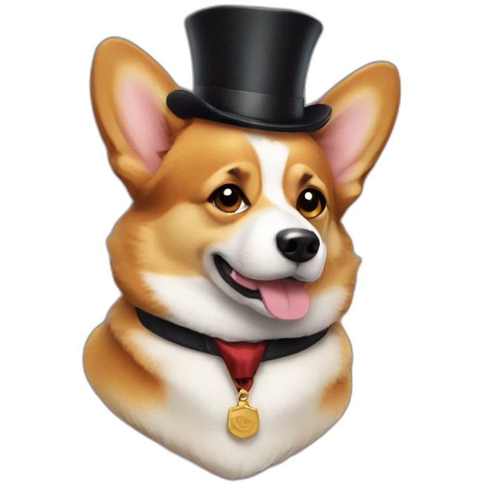 corgi gentleman emoji
