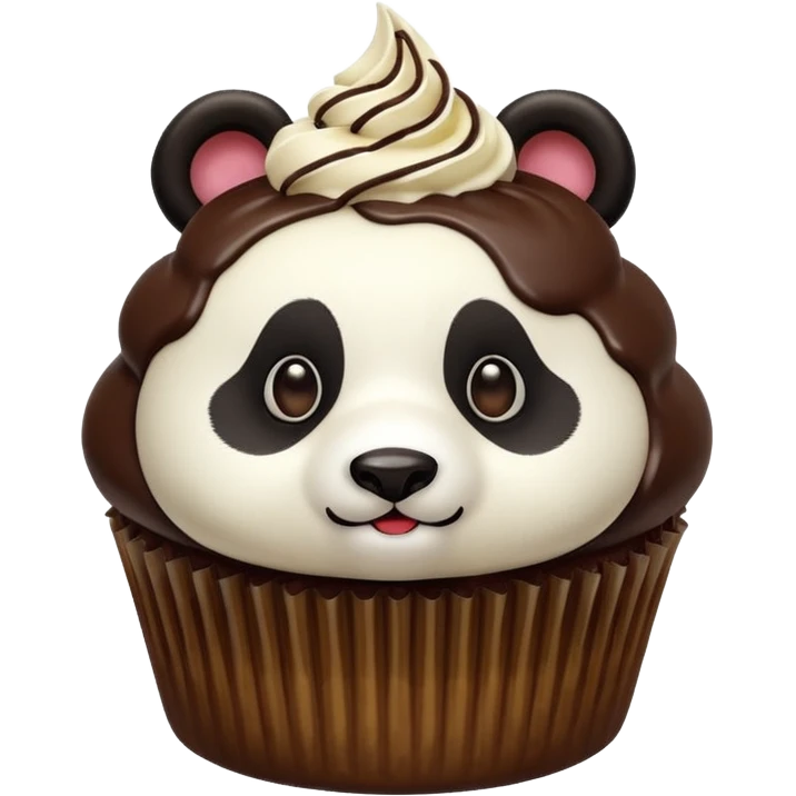 Panda Cupcake bite me emoji