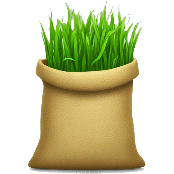 Grass bag ios style emoji