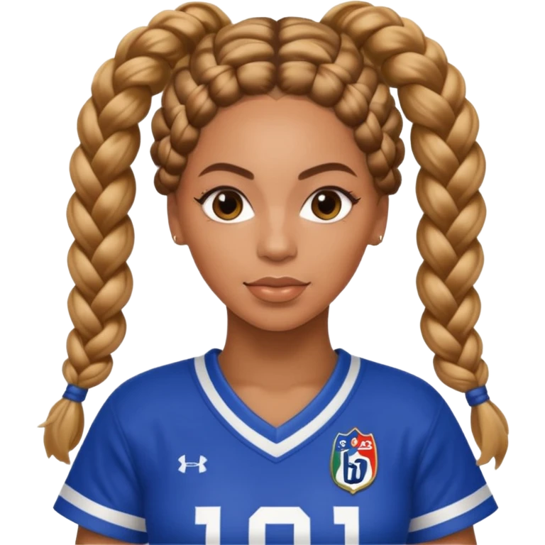 Beyonce in a football jersey  emoji