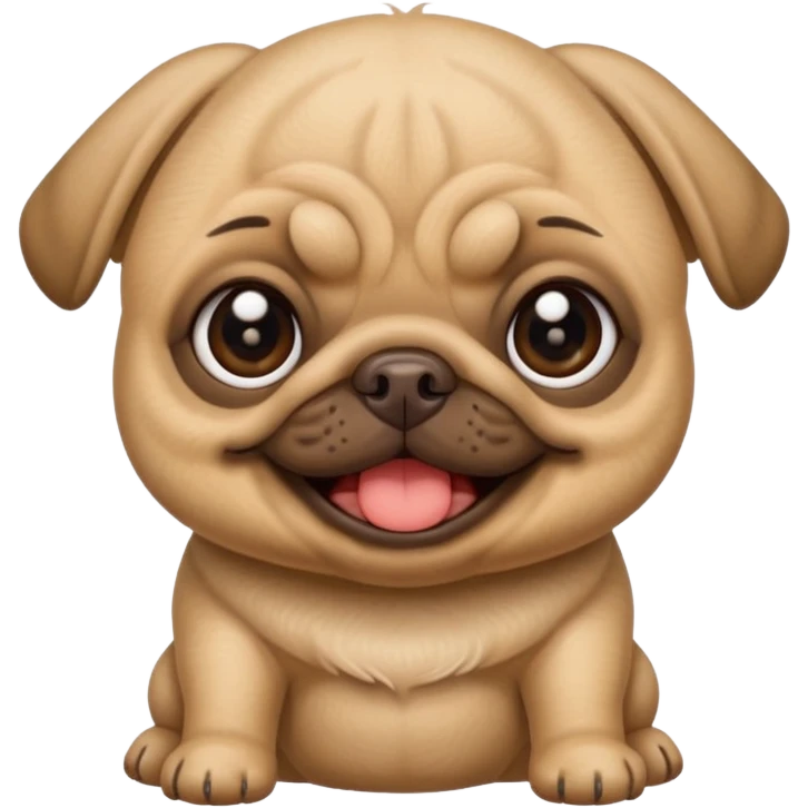 smile pug baby emoji