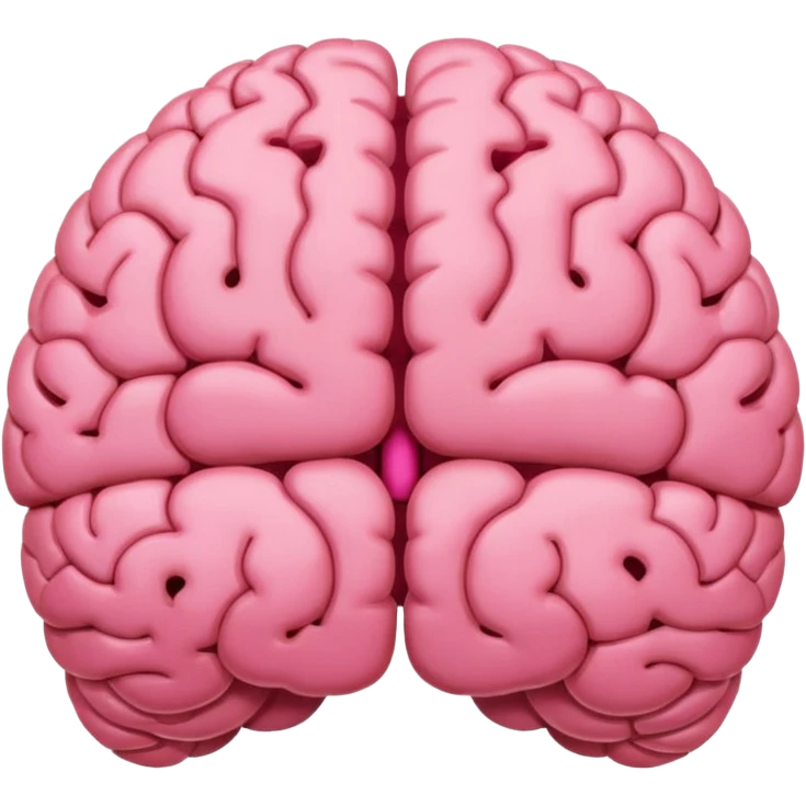 brain pink emoji