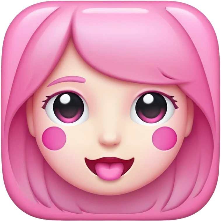 Pink  emoji