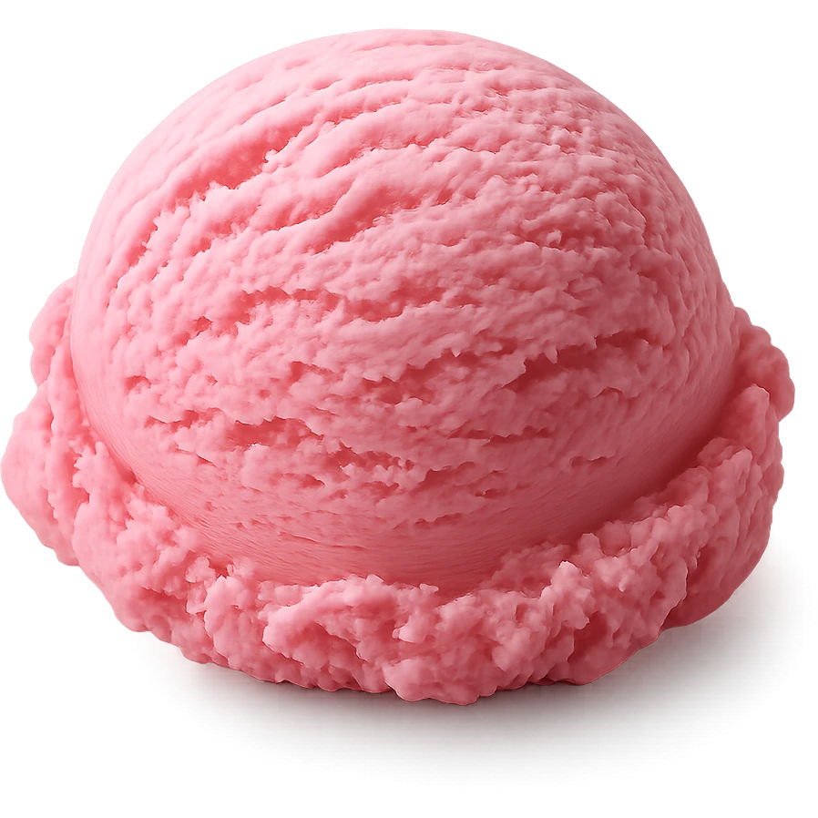pink ice cream emoji