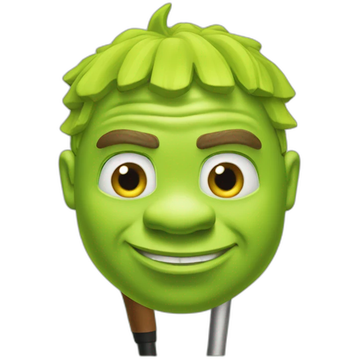 Shrek golf emoji