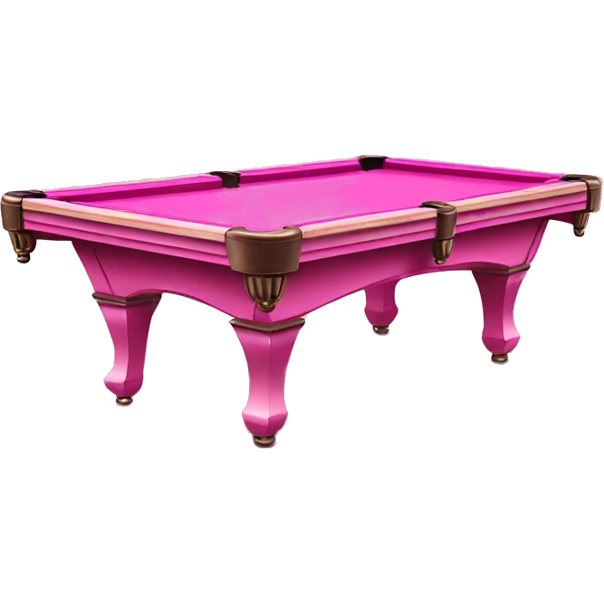Pink pool table emoji