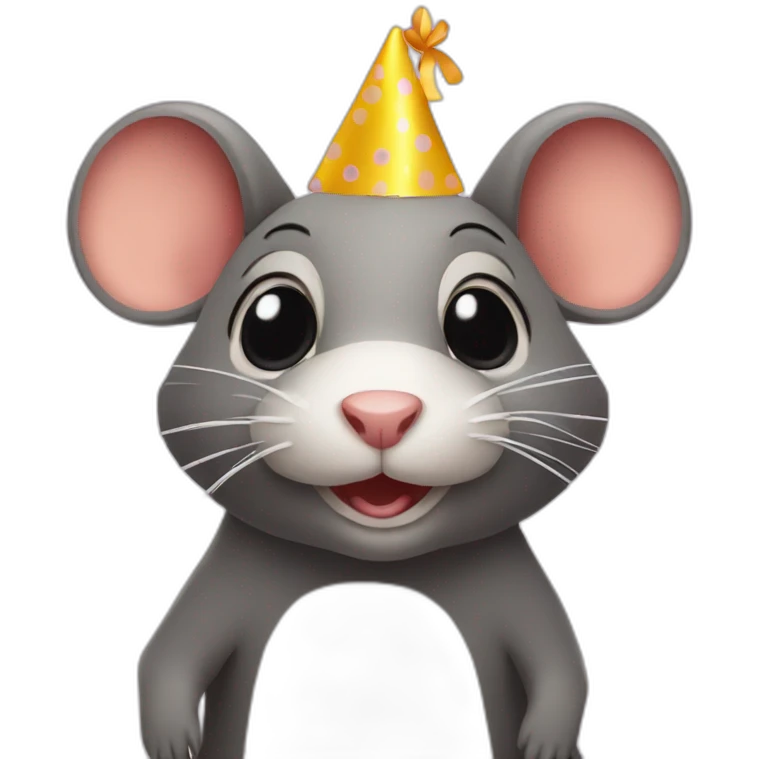 Birthday rat emoji