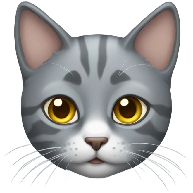 Grey cat emoji
