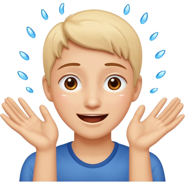 super happy tears excited hopeful hands emoji