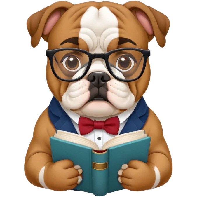 bulldog ingles bookseller emoji