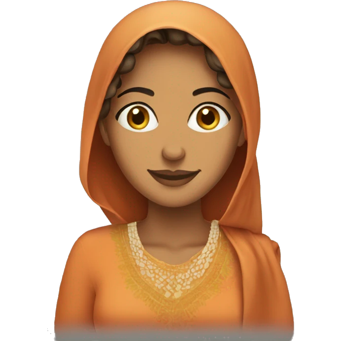 Moroccan woman with couscous emoji