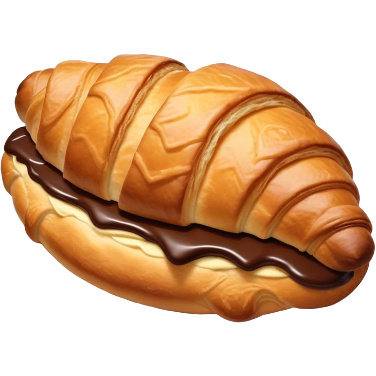 Chocolate croissant emoji