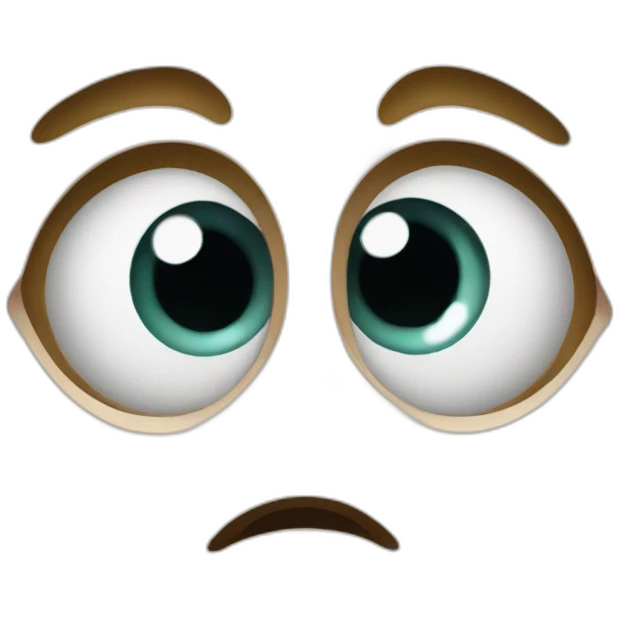 Big eyes suprised emoji