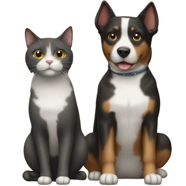 Cat and dog  emoji
