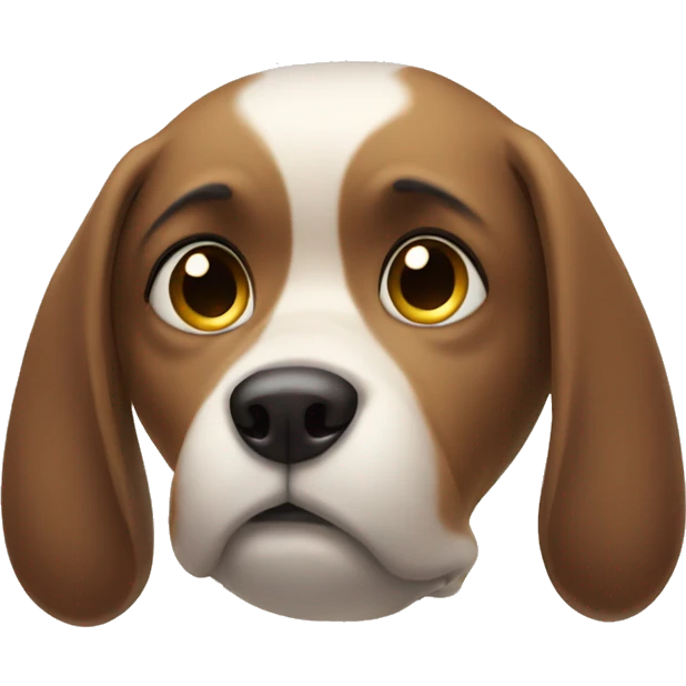 sad dog emoji