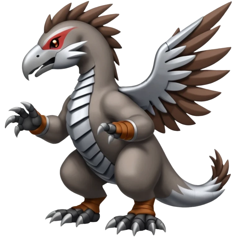 Skarmory-Rhyperior-Herdier-fusion (full body) emoji