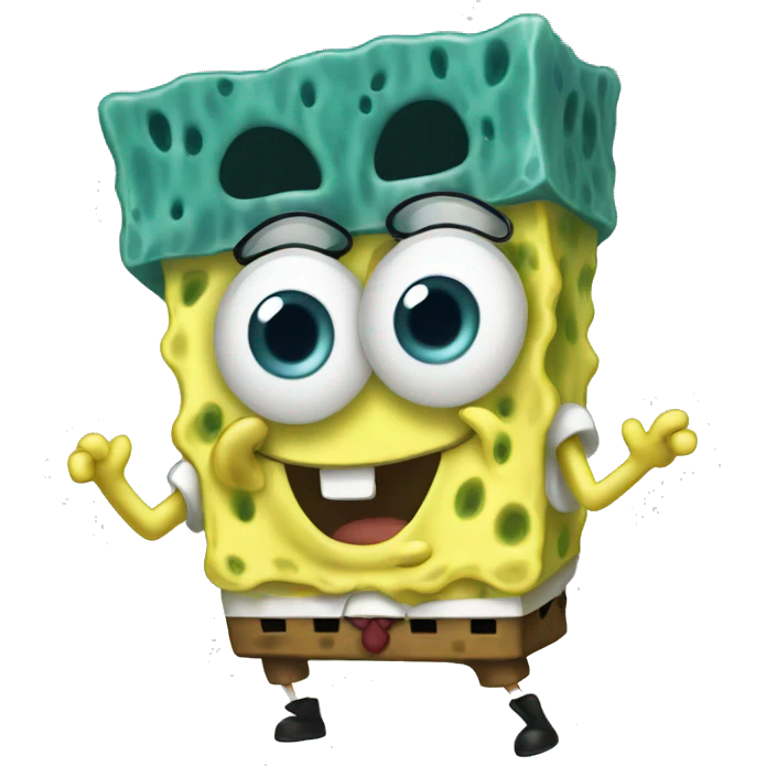 cute and smooth spongeBob emoji