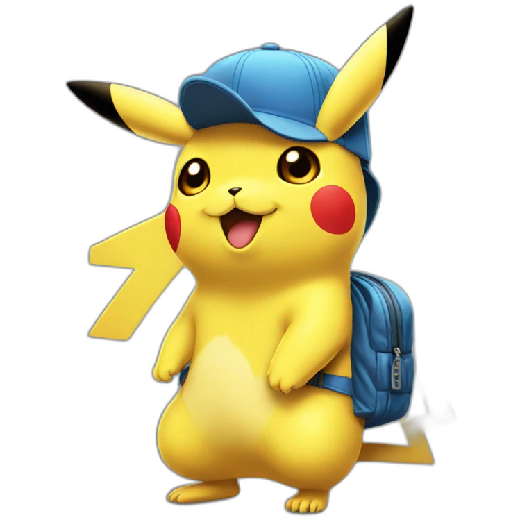 pikachu with snapback emoji
