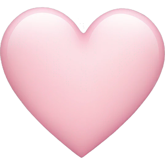 Light pink heart emoji