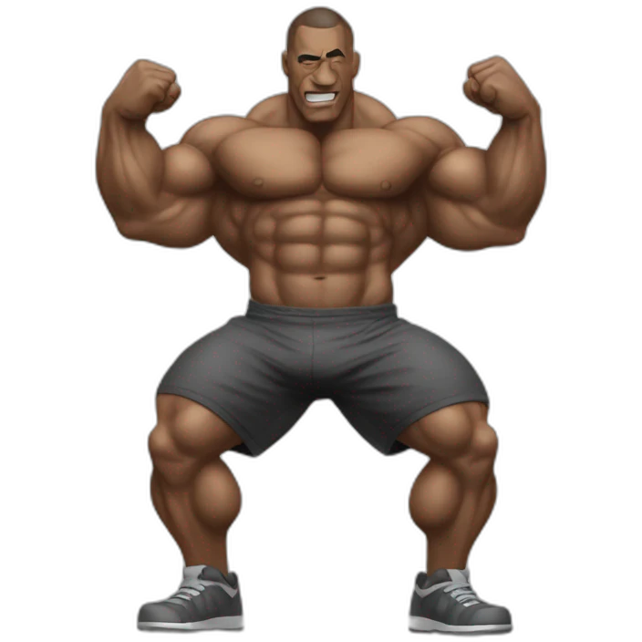 Bodybuilder vandal emoji