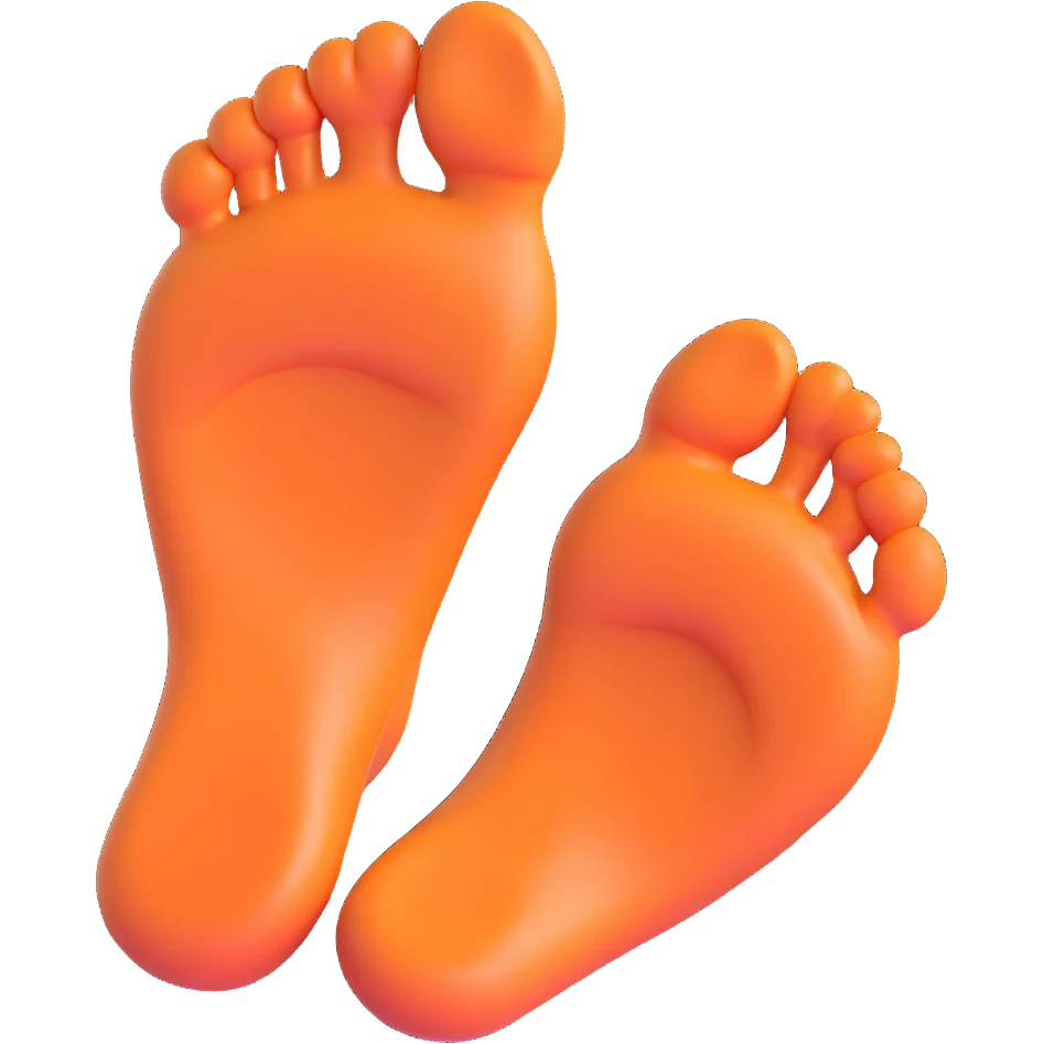 big feet emoji