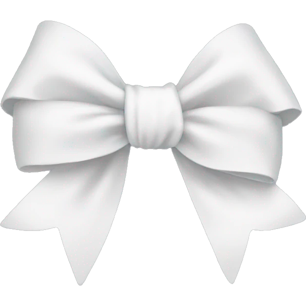 white bow  emoji