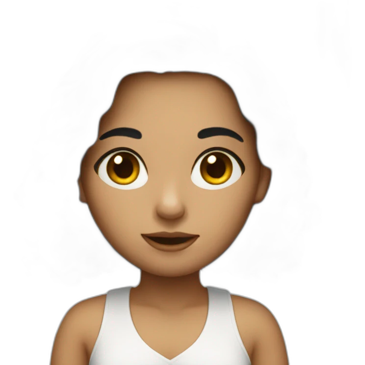 Girl dark hair is workin on MacBook  emoji