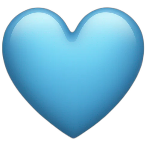 Grey blue heart emoji